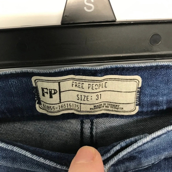 Free People Busted Knee Jeans Sz 31 - Picture 8 of 10